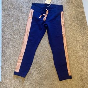 Fabletics gold and blue leggings